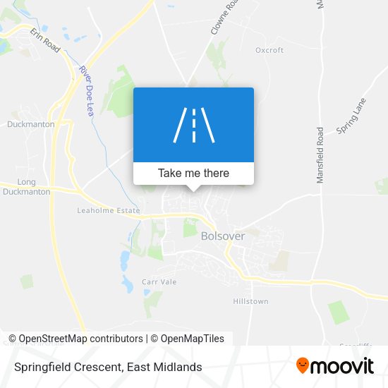 Springfield Crescent map