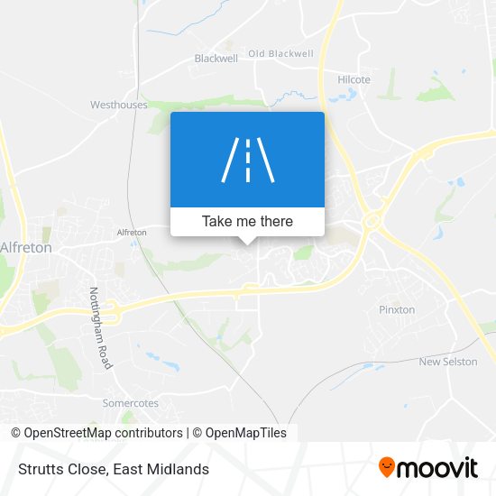 Strutts Close map