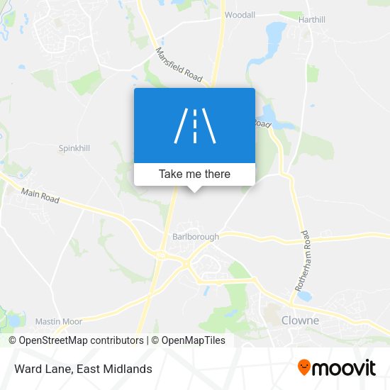 Ward Lane map