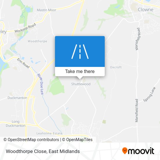 Woodthorpe Close map