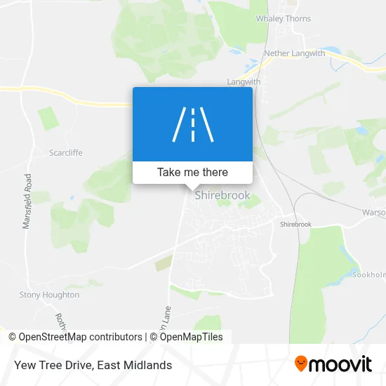 Yew Tree Drive map