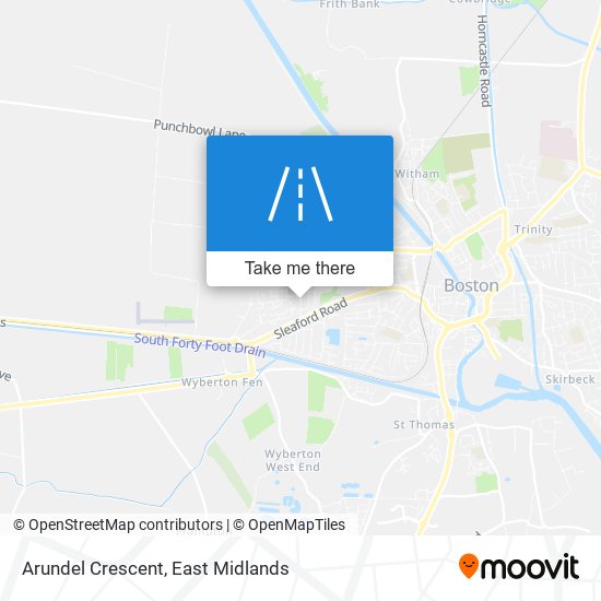 Arundel Crescent map