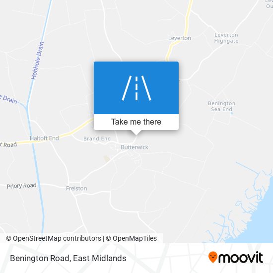 Benington Road map