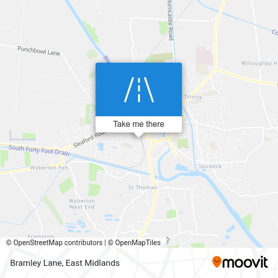 Bramley Lane map