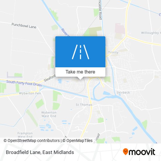 Broadfield Lane map