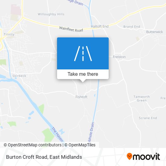 Burton Croft Road map