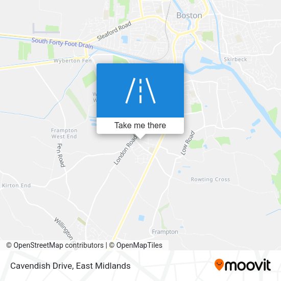 Cavendish Drive map