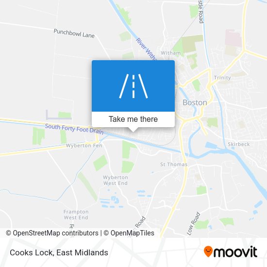 Cooks Lock map
