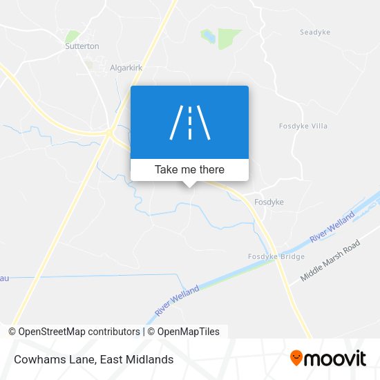 Cowhams Lane map