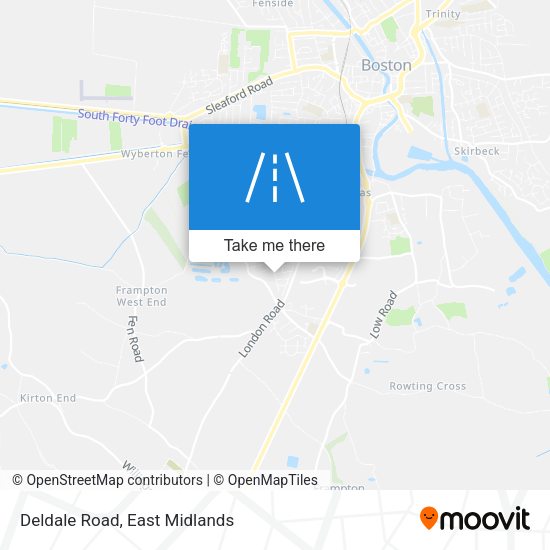 Deldale Road map