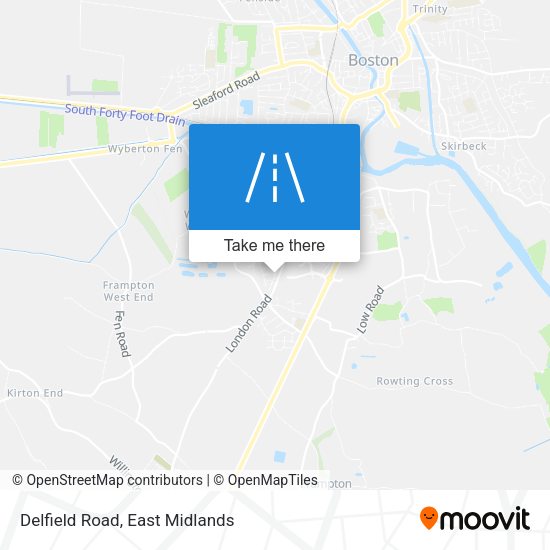 Delfield Road map
