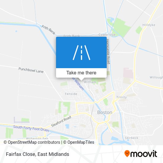 Fairfax Close map