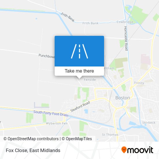 Fox Close map