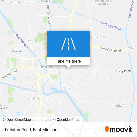 Freiston Road map