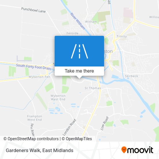 Gardeners Walk map