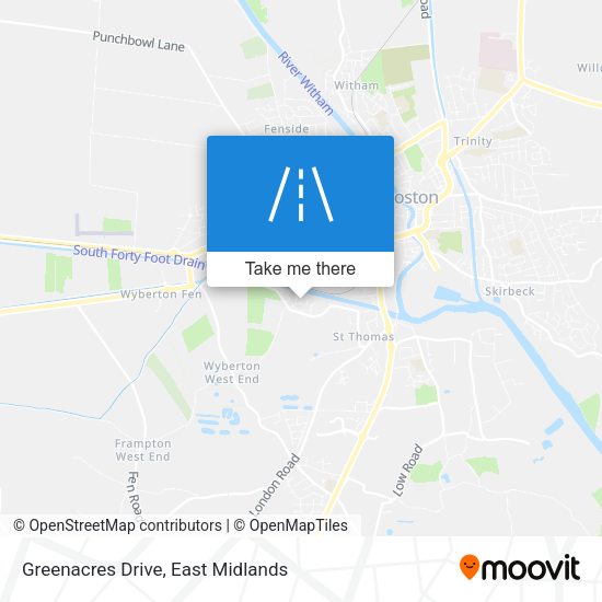 Greenacres Drive map