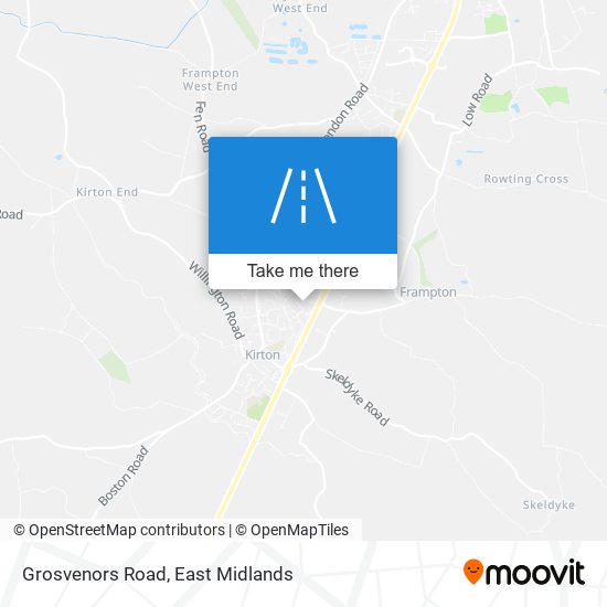 Grosvenors Road map