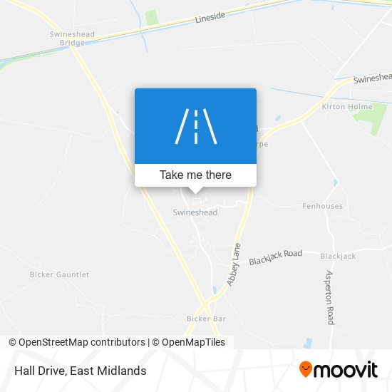 Hall Drive map