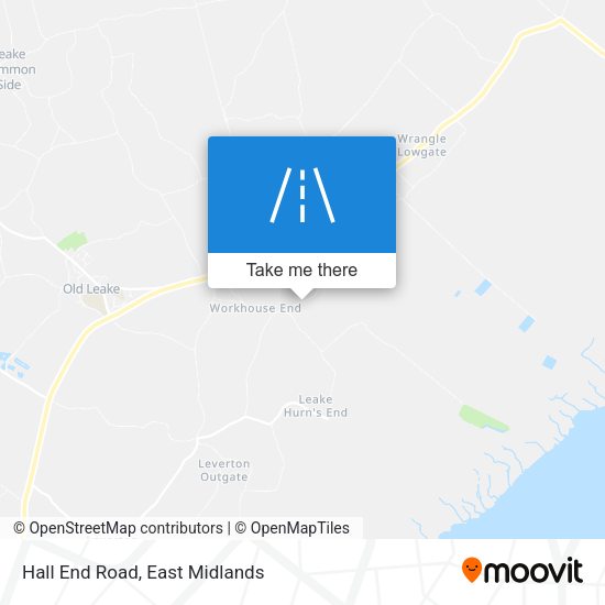 Hall End Road map