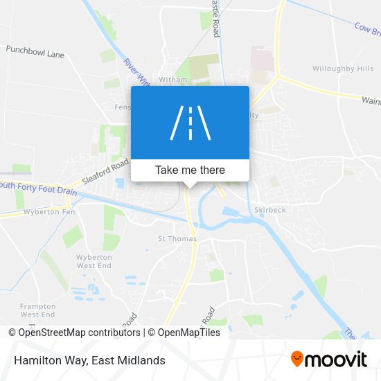Hamilton Way map