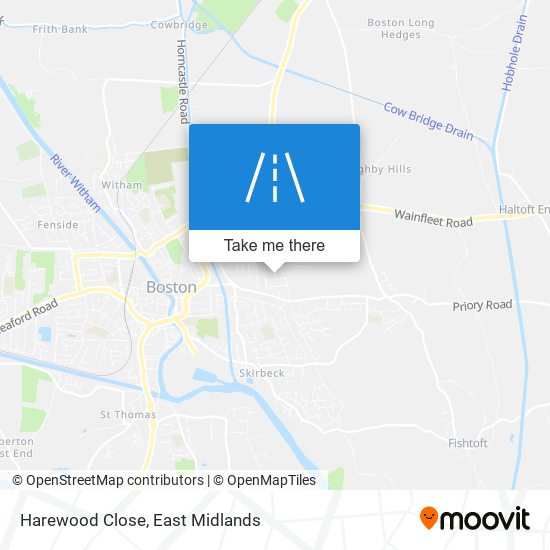 Harewood Close map