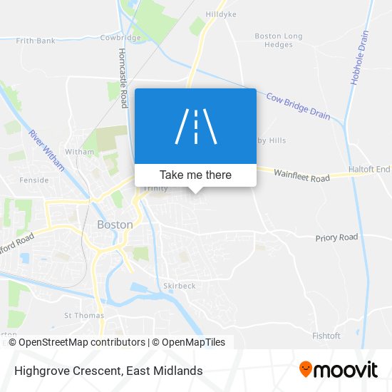 Highgrove Crescent map