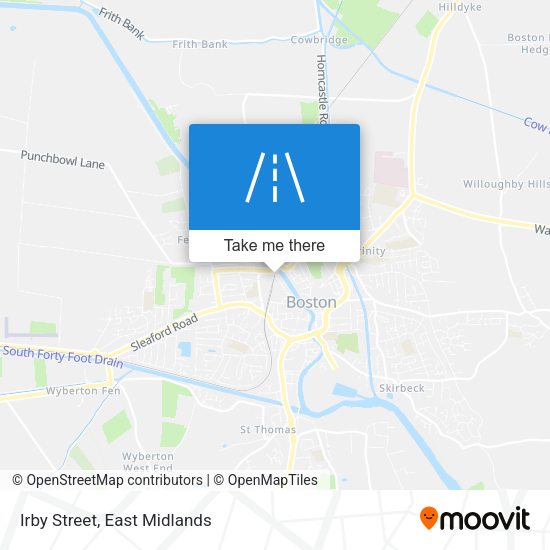 Irby Street map