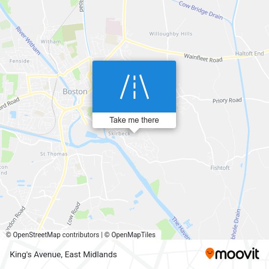 King's Avenue map