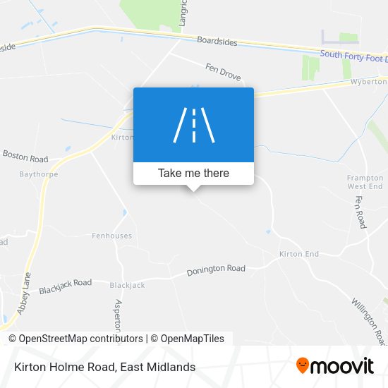 Kirton Holme Road map
