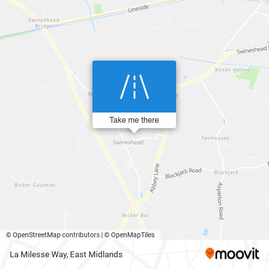 La Milesse Way map