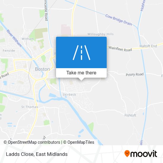 Ladds Close map