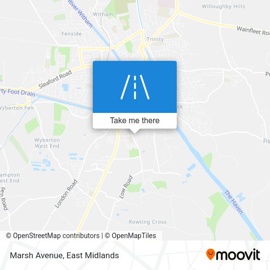 Marsh Avenue map