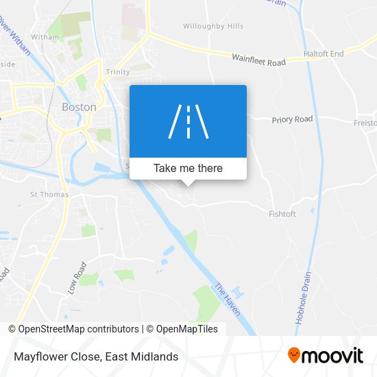 Mayflower Close map