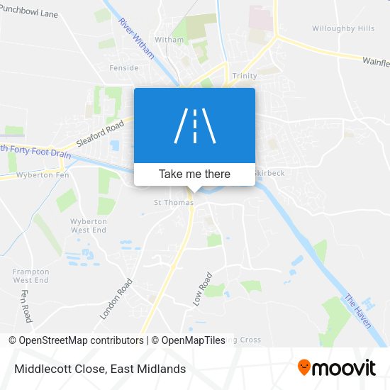 Middlecott Close map