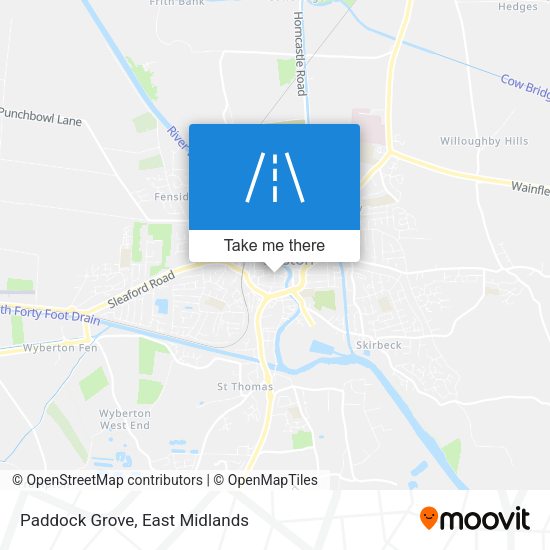 Paddock Grove map