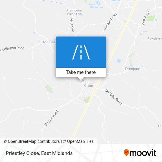 Priestley Close map