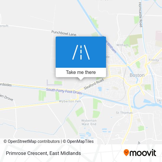 Primrose Crescent map