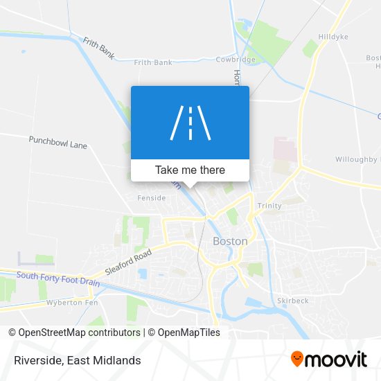 Riverside map