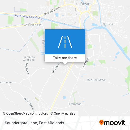 Saundergate Lane map