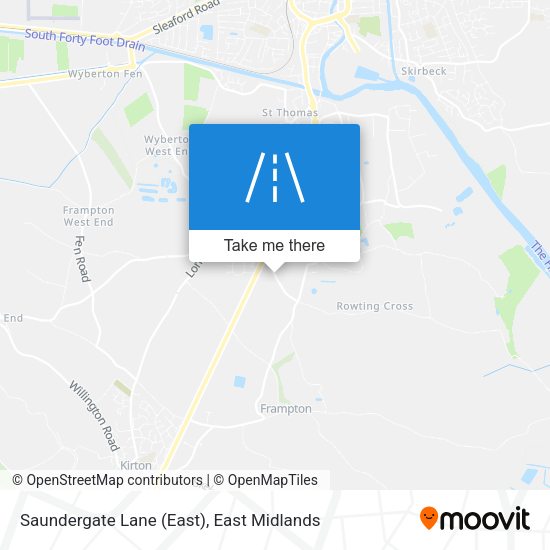 Saundergate Lane (East) map