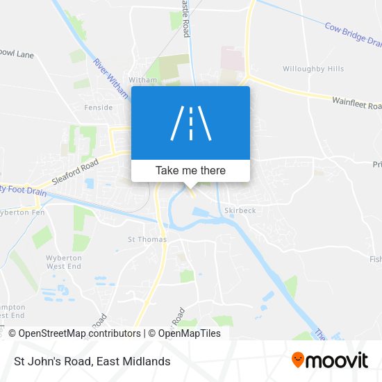 St John's Road map