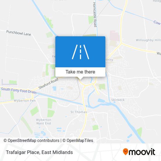 Trafalgar Place map