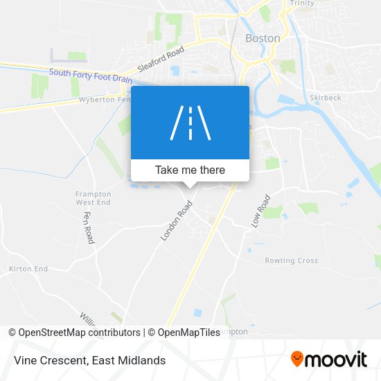 Vine Crescent map