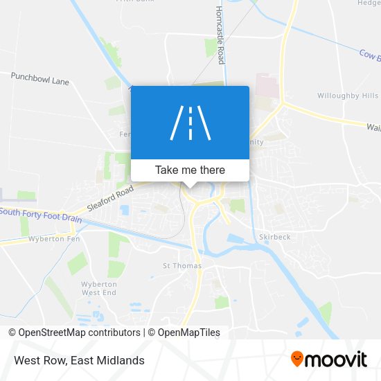West Row map