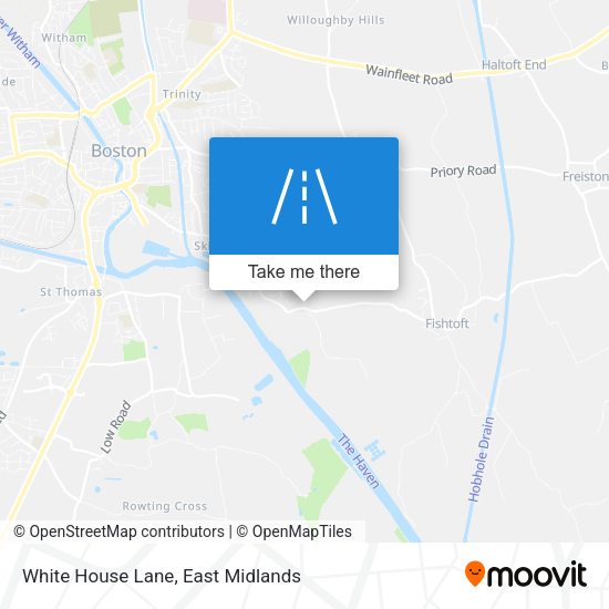 White House Lane map