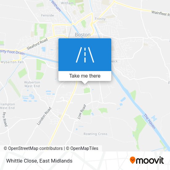 Whittle Close map