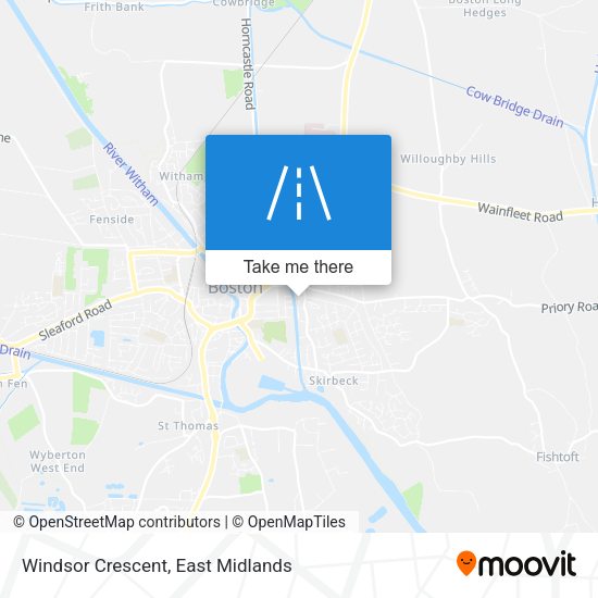 Windsor Crescent map