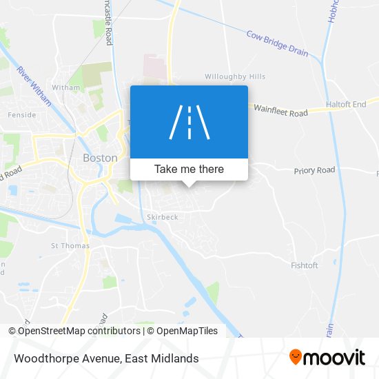 Woodthorpe Avenue map