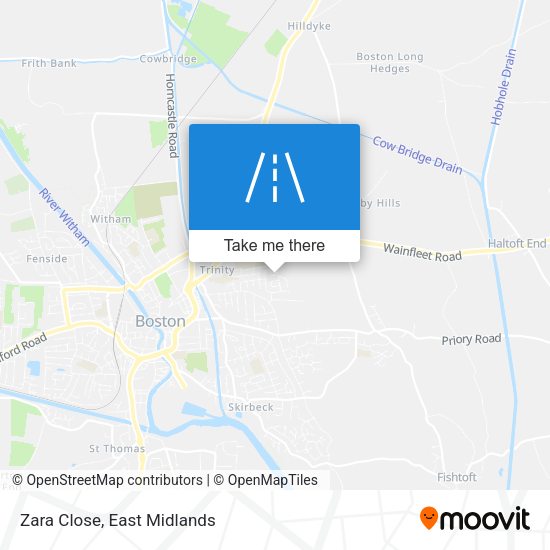 Zara Close map