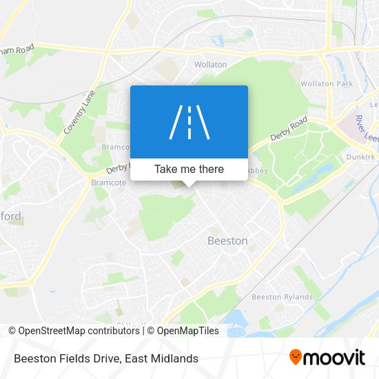 Beeston Fields Drive map